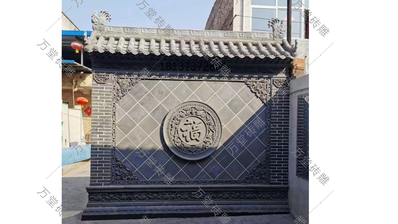 “五壽團福”影壁墻系列